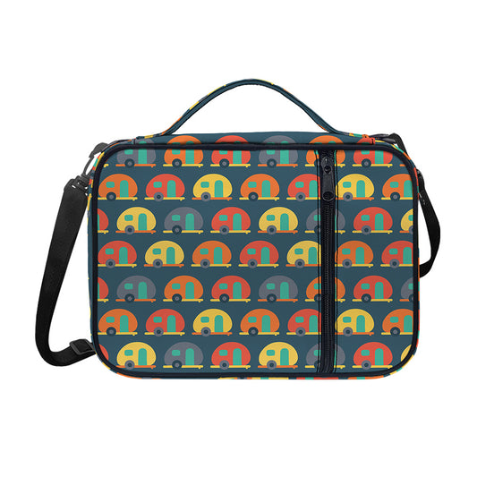 Camping Van Pattern Print Shoulder Strap Bible Bag