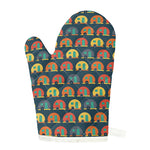 Camping Van Pattern Print Single Oven Mitt