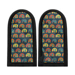 Camping Van Pattern Print Skillet Handle Cover