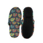 Camping Van Pattern Print Slippers