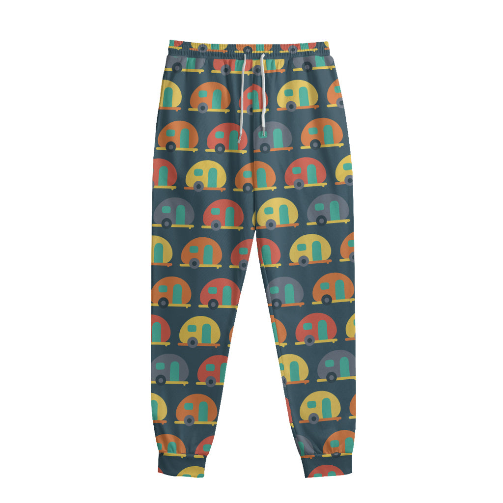 Camping Van Pattern Print Sweatpants