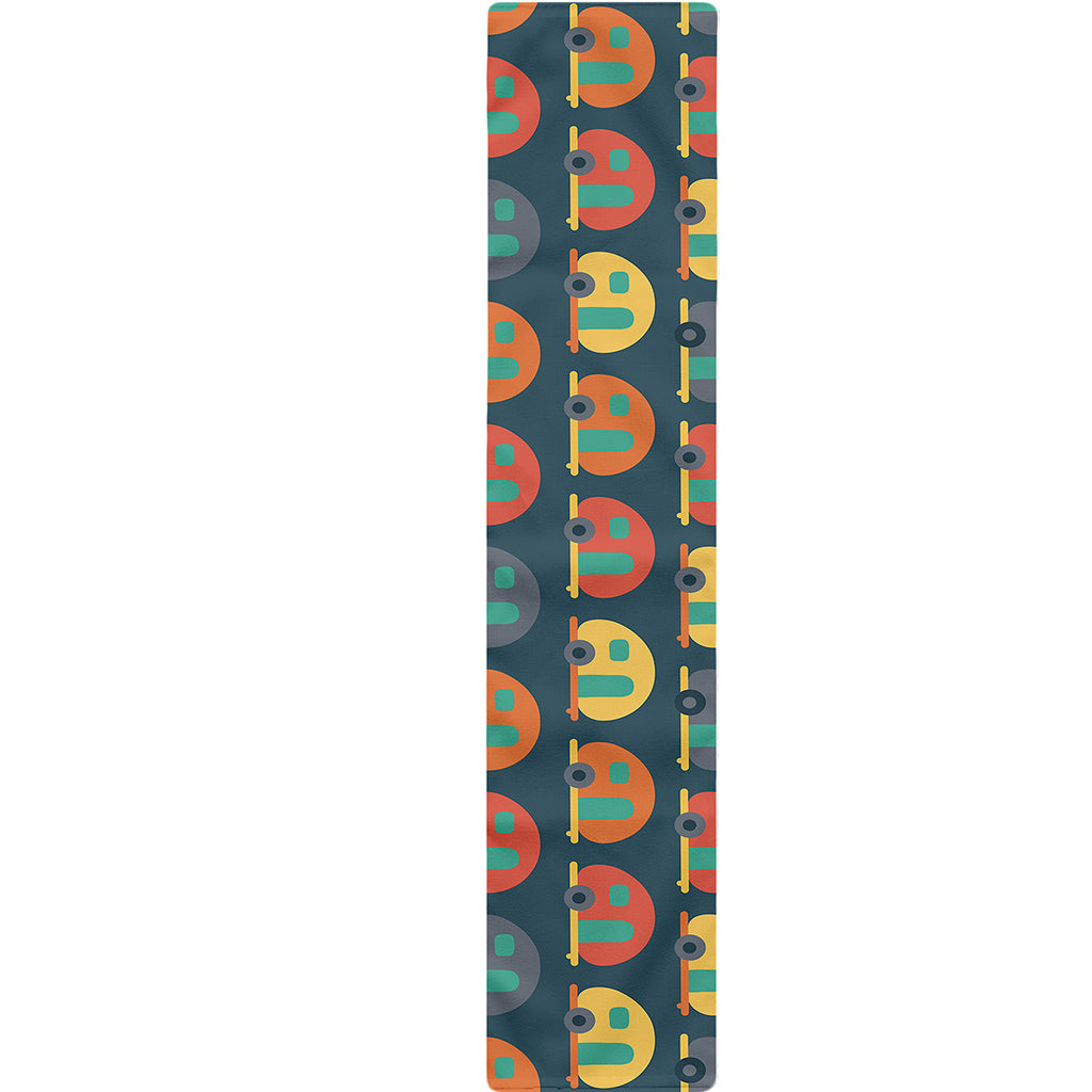 Camping Van Pattern Print Table Runner