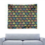 Camping Van Pattern Print Tapestry