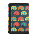 Camping Van Pattern Print Trifold Wallet