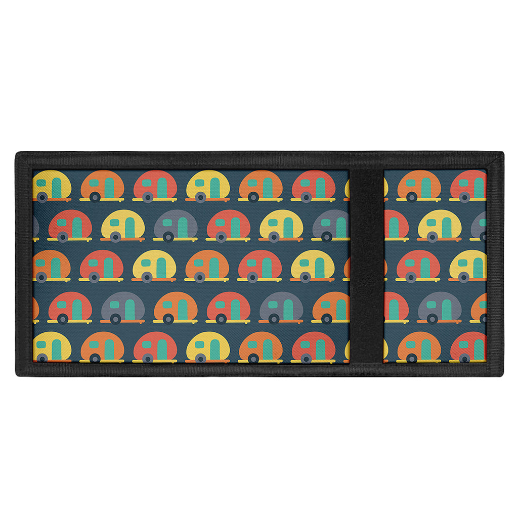 Camping Van Pattern Print Trifold Wallet