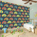 Camping Van Pattern Print Wall Sticker