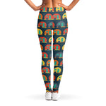 Camping Van Pattern Print Women's Leggings