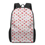 Canada Country Pattern Print 17 Inch Backpack