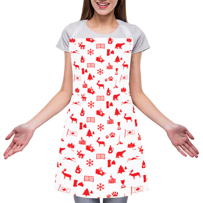 Canada Country Pattern Print Adjustable Apron