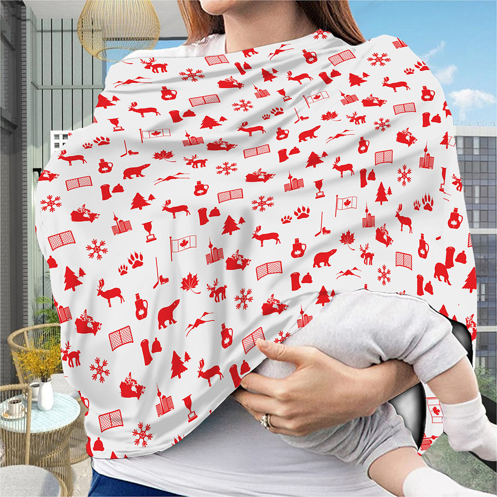 Canada Country Pattern Print Baby Seat Cover