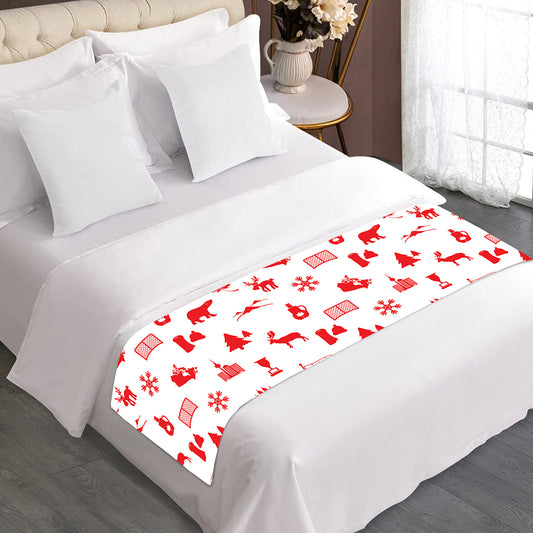 Canada Country Pattern Print Bed Runner