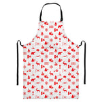 Canada Country Pattern Print Bib Apron With Pocket