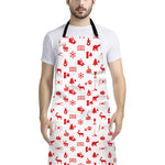 Canada Country Pattern Print Bib Apron With Pocket