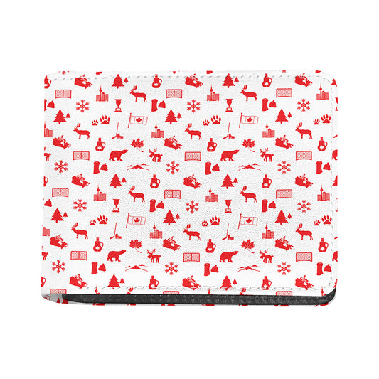 Canada Country Pattern Print Bifold Wallet