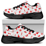 Canada Country Pattern Print Black Chunky Shoes