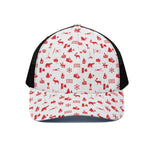 Canada Country Pattern Print Black Mesh Trucker Cap
