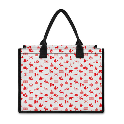 Canada Country Pattern Print Canvas Tote Bag