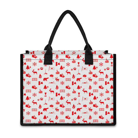 Canada Country Pattern Print Canvas Tote Bag