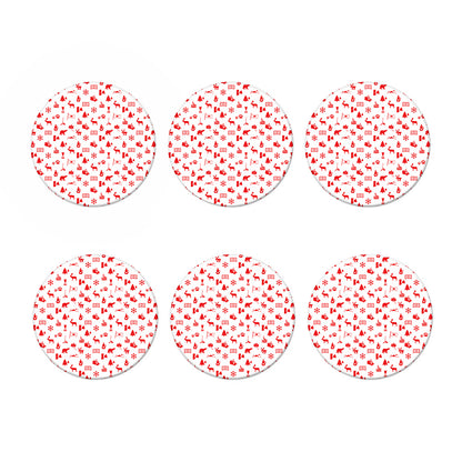 Canada Country Pattern Print Coaster Set