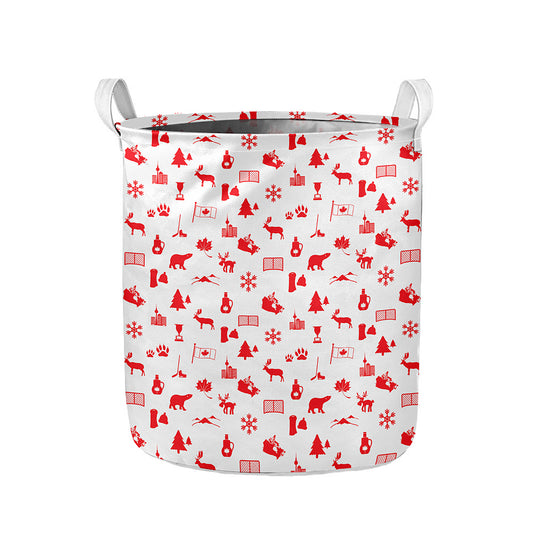 Canada Country Pattern Print Collapsible Laundry Basket