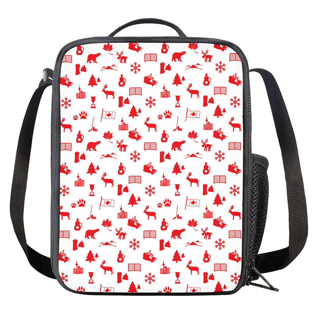 Canada Country Pattern Print Crossbody Lunch Bag