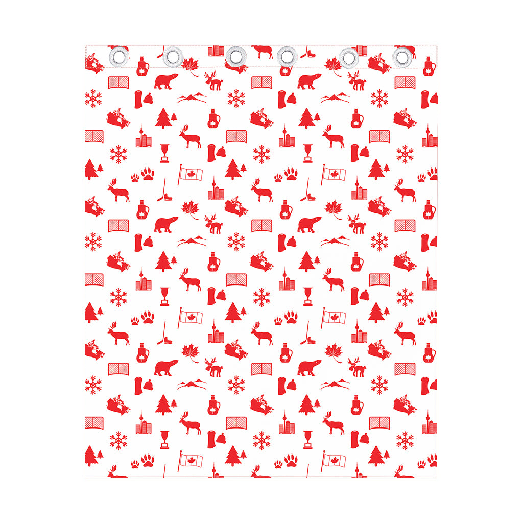 Canada Country Pattern Print Curtain