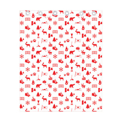 Canada Country Pattern Print Curtain