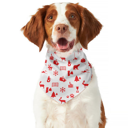 Canada Country Pattern Print Dog Bandana