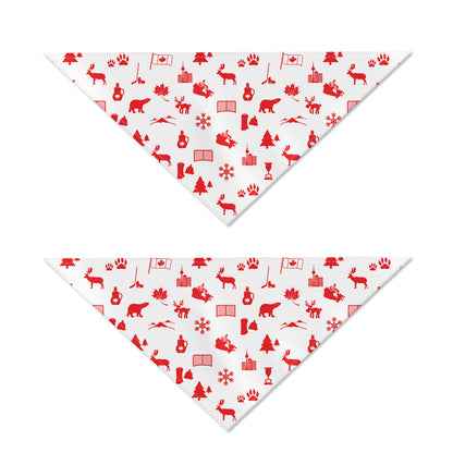 Canada Country Pattern Print Dog Bandana