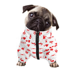 Canada Country Pattern Print Dog Zip Up Jacket