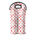 Canada Country Pattern Print Double Neoprene Wine Tote