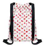 Canada Country Pattern Print Drawstring Backpack