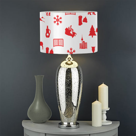 Canada Country Pattern Print Drum Lamp Shade