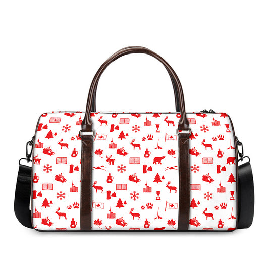 Canada Country Pattern Print Duffle Bag
