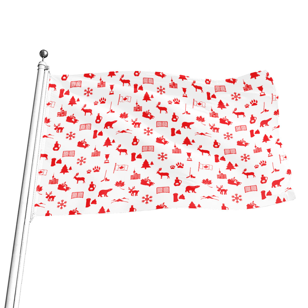 Canada Country Pattern Print Flag