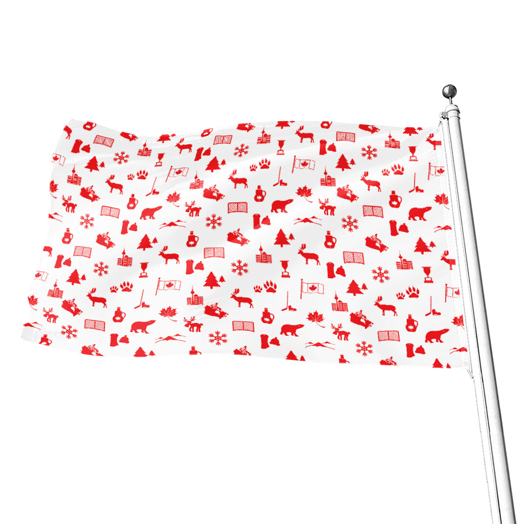 Canada Country Pattern Print Flag