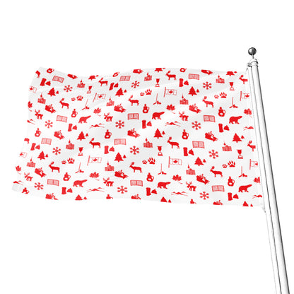 Canada Country Pattern Print Flag