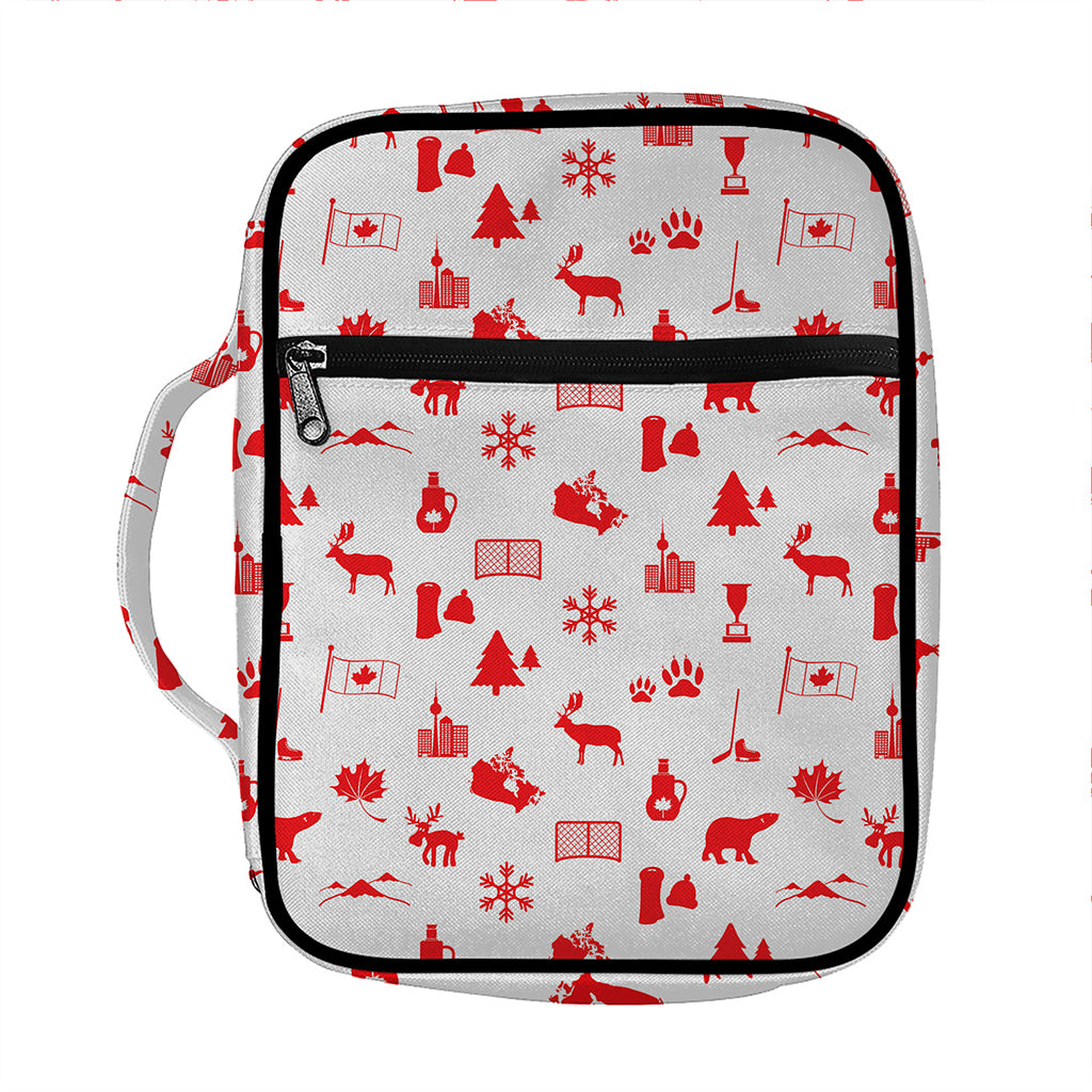Canada Country Pattern Print Front Pocket Bible Bag