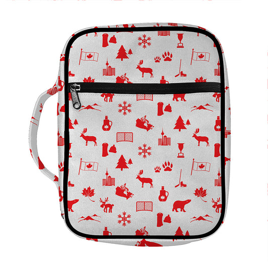 Canada Country Pattern Print Front Pocket Bible Bag