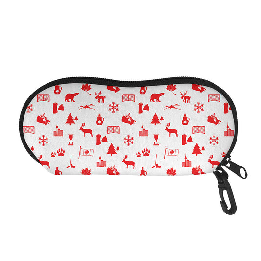 Canada Country Pattern Print Glasses Case
