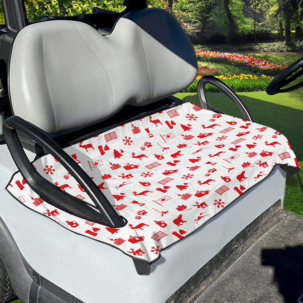 Canada Country Pattern Print Golf Cart Seat Cover