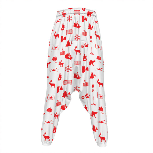 Canada Country Pattern Print Hammer Pants