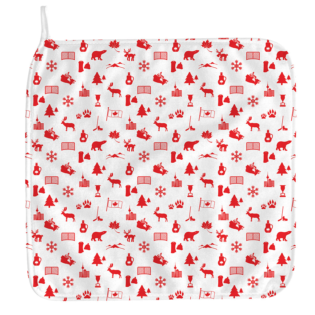 Canada Country Pattern Print Hand Towel