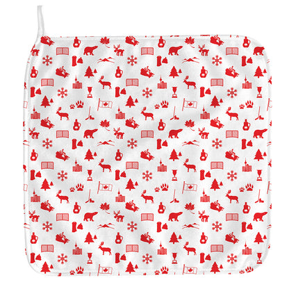 Canada Country Pattern Print Hand Towel
