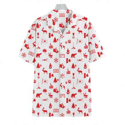 Canada Country Pattern Print Hawaiian Shirt