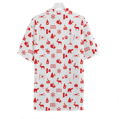 Canada Country Pattern Print Hawaiian Shirt