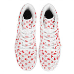 Canada Country Pattern Print High Top Leather Sneakers