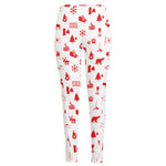 Canada Country Pattern Print High-Waisted Pocket Leggings