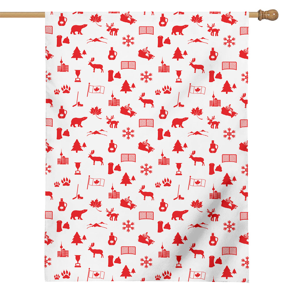 Canada Country Pattern Print House Flag
