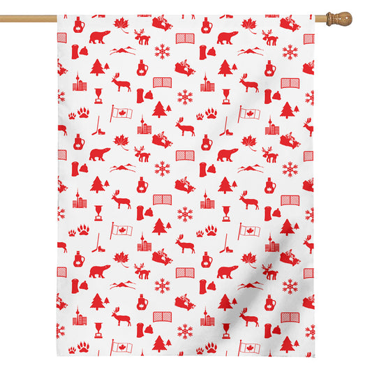 Canada Country Pattern Print House Flag